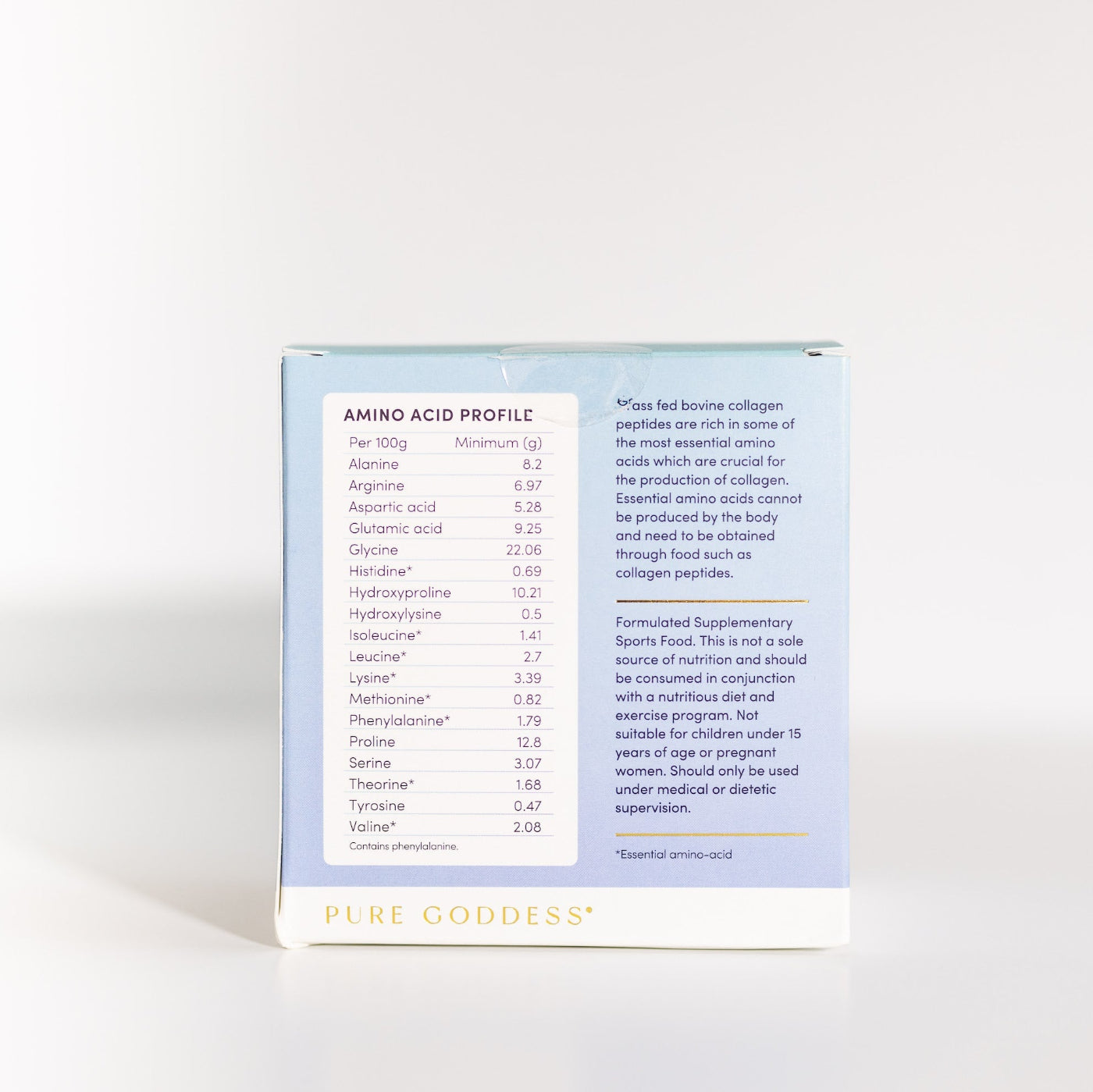 amino acid profile of bovine collagen peptides grass fed and pasture raised hydrolysed collagen